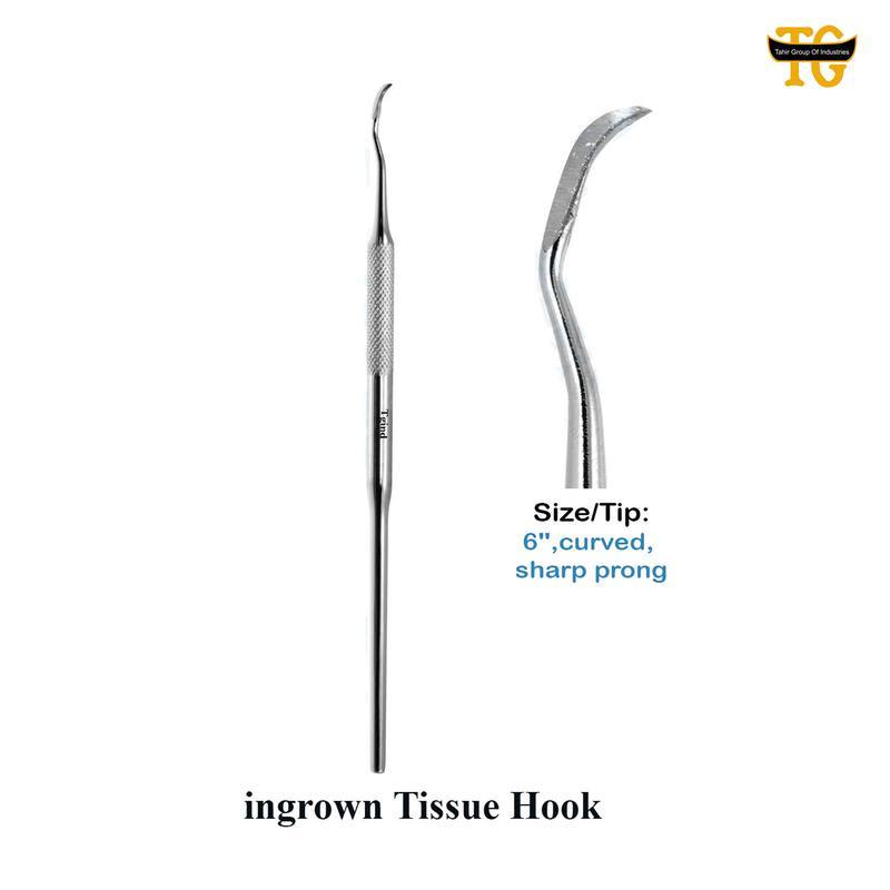 Ingrown Tissue Hook, surgical instruments, TGI's own catalog photograph