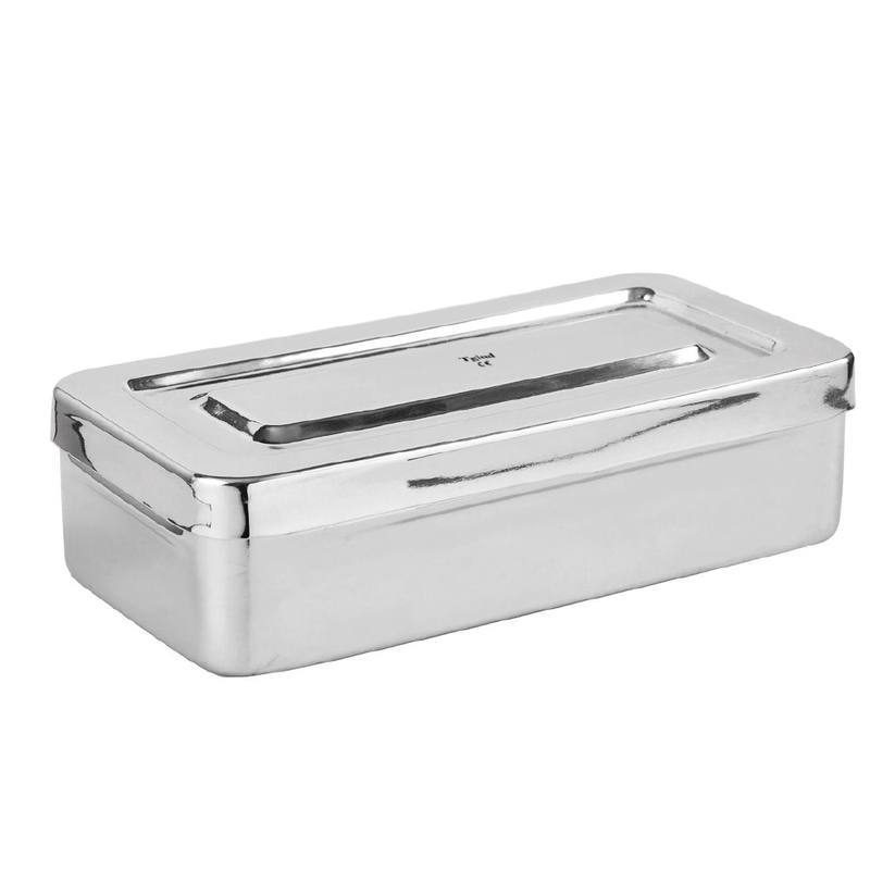 Instrument Box, hollowware and sterilization boxes, TGI's own catalog photograph