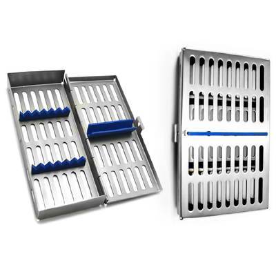 Instrument Cassette, hollowware and sterilization boxes, TGI's own catalog photograph