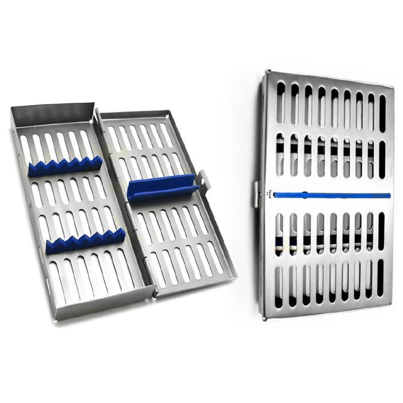 Instrument Cassette, hollowware and sterilization boxes, TGI's own catalog photograph