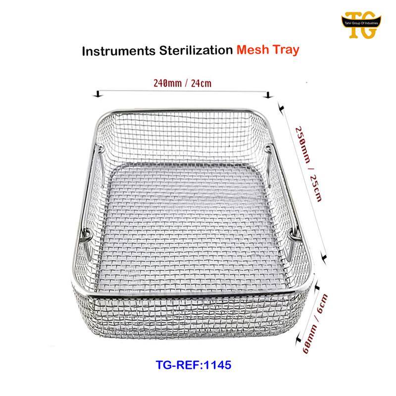 Instruments Sterilization Mesh Tray, dental instruments, TGI's own catalog photograph