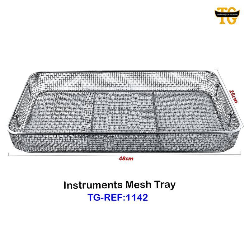 Instruments Mesh Tray, dental instruments, TGI's own catalog photograph