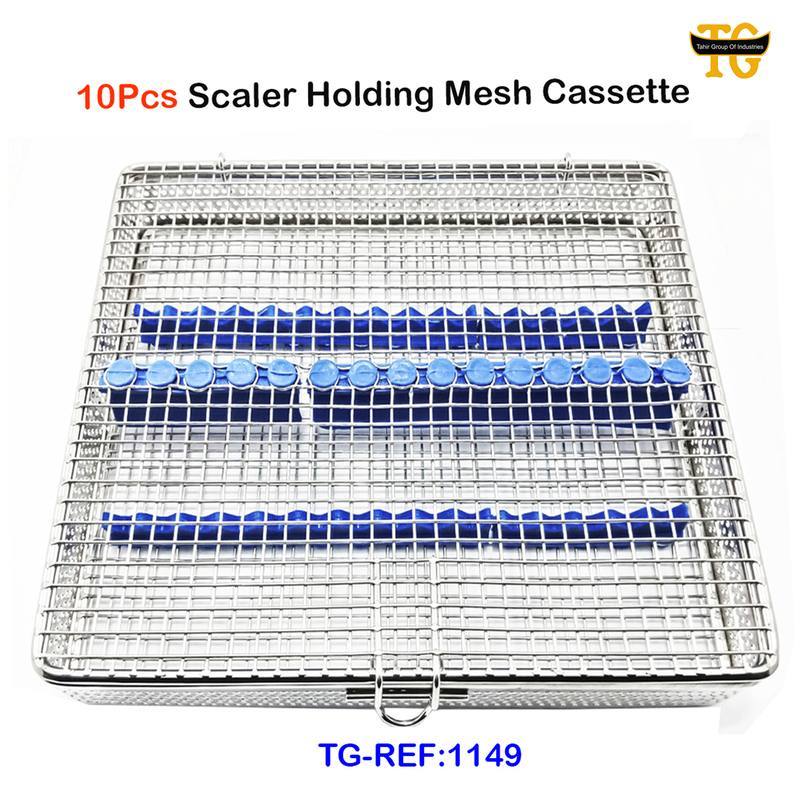 Instruments Mesh Tray, dental instruments, TGI's own catalog photograph