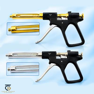 Intraligamental Syringe Gun Type, dental instruments, TGI's own catalog photograph