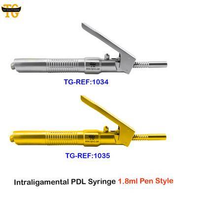 Intraligamental PDL Syringe, dental instruments, TGI's own catalog photograph