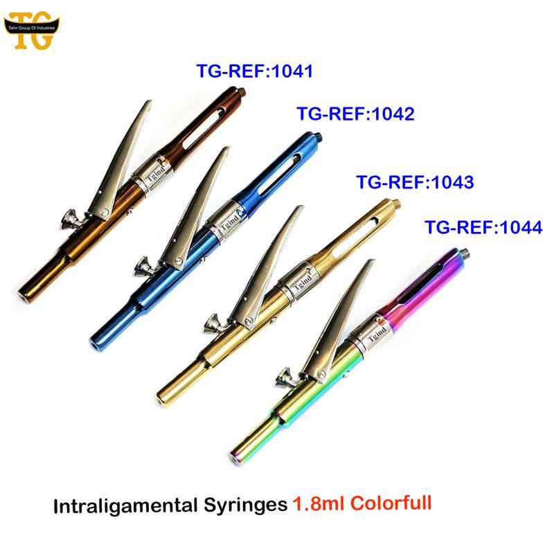 Intraligamental Syringe, dental instruments, TGI's own catalog photograph