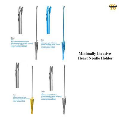 Minimally Invasive Heart Needle Holder, surgical instruments, TGI's own catalog photograph