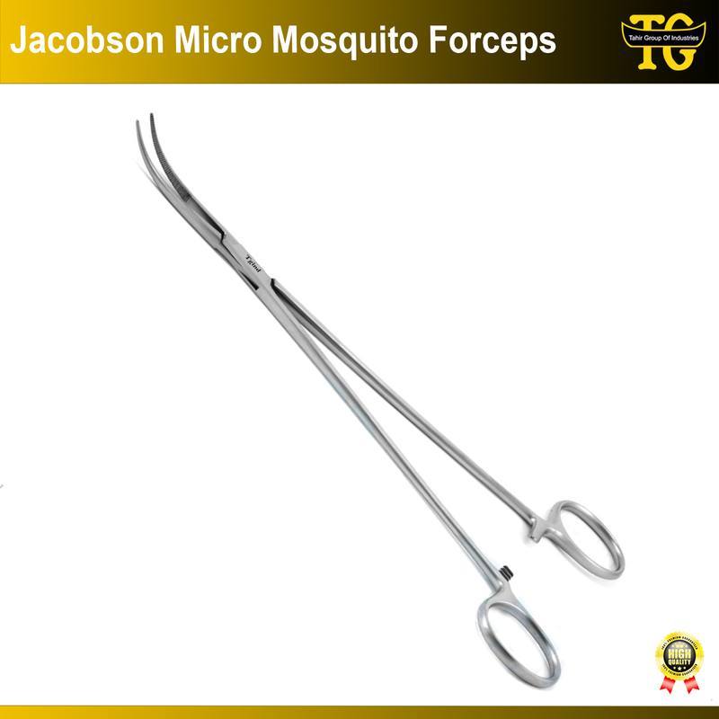 Jacobson Micro Mosquito Forceps, surgical instruments, TGI's own catalog photograph