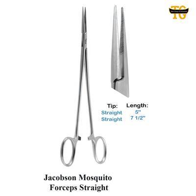 Jacobson Mosquito Forceps, surgical instruments, TGI's own catalog photograph