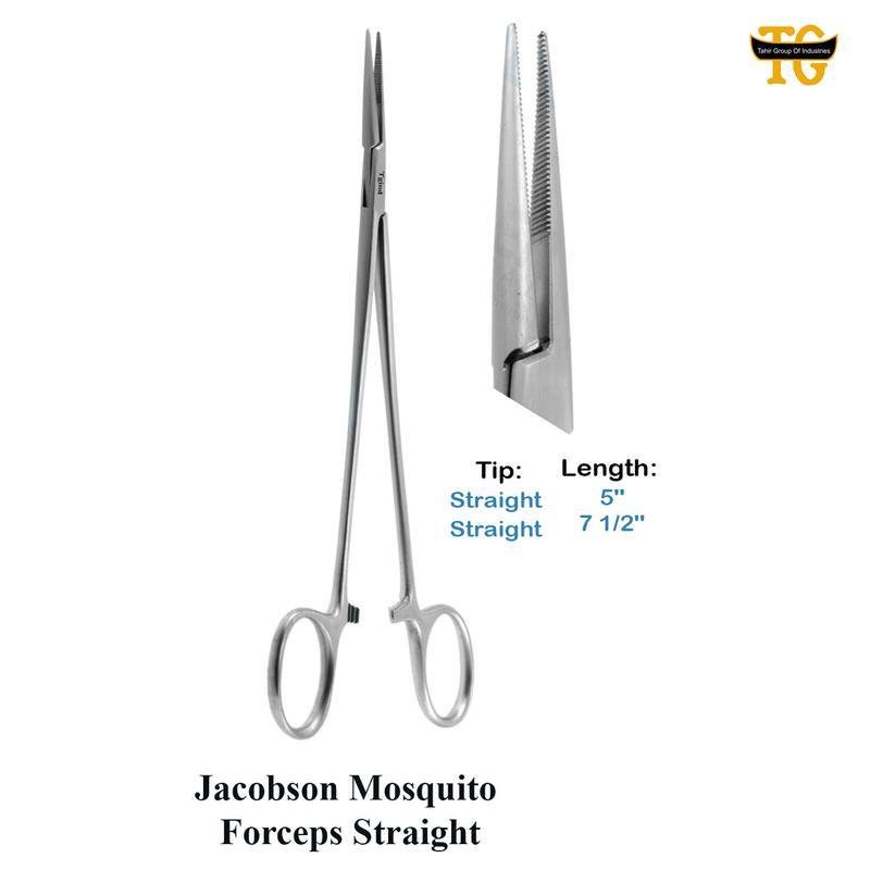 Jacobson Mosquito Forceps, surgical instruments, TGI's own catalog photograph