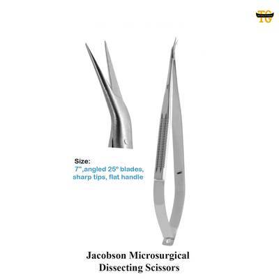 Jacobson Scissors, surgical instruments, TGI's own catalog photograph