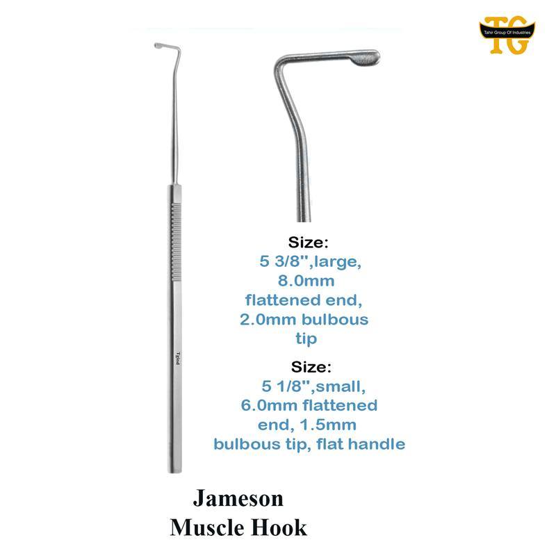 Jameson Muscle Hook, surgical instruments, TGI's own catalog photograph