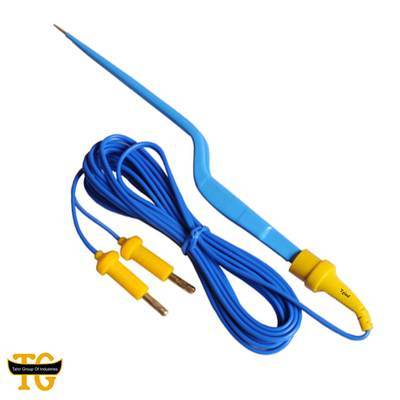 Jansen Bayonet Bipolar Forceps, electrosurgical instruments, TGI's own catalog photograph