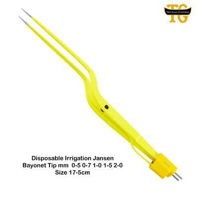 Jansen Bayonet Forceps, electrosurgical instruments, TGI's own catalog photograph