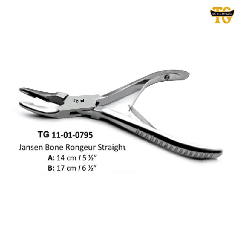Jansen Bone Rongeur Straight, orthopedic instruments, TGI's own catalog photograph