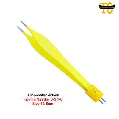 Disposable Adson, electrosurgical instruments, TGI's own catalog photograph