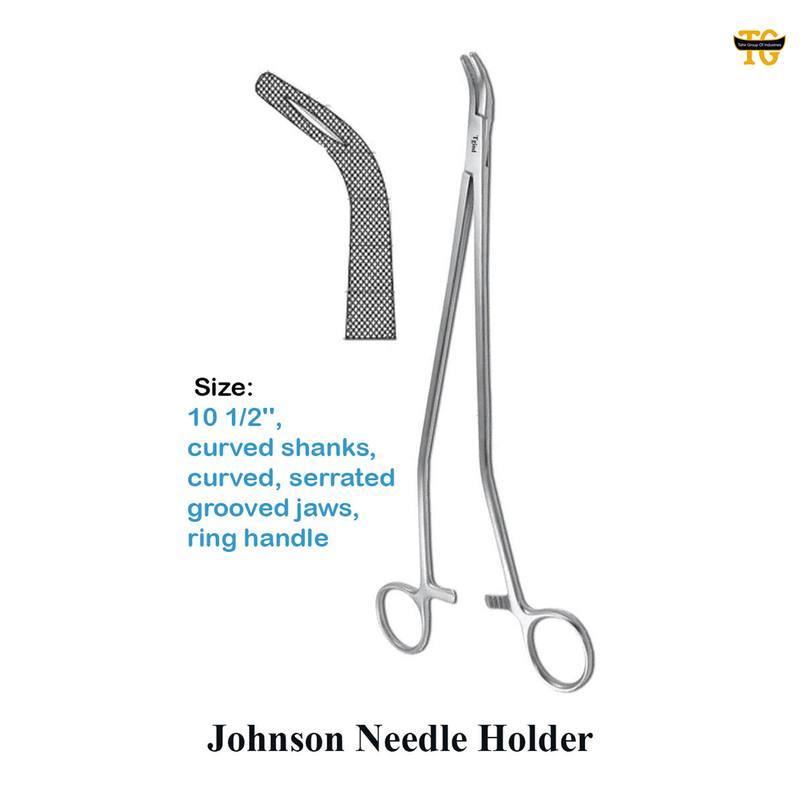 Johnson Needle Holder, surgical instruments, TGI's own catalog photograph