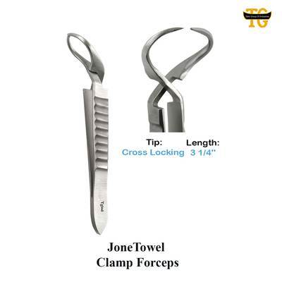 Jones Towel Forceps, TGI's own catalogue photograph