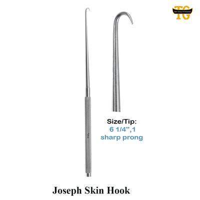 Joseph Skin Hook, surgical instruments, TGI's own catalog photograph