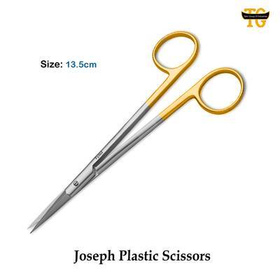 Joseph Plastic Scissors TC, surgical instruments, TGI's own catalog photograph