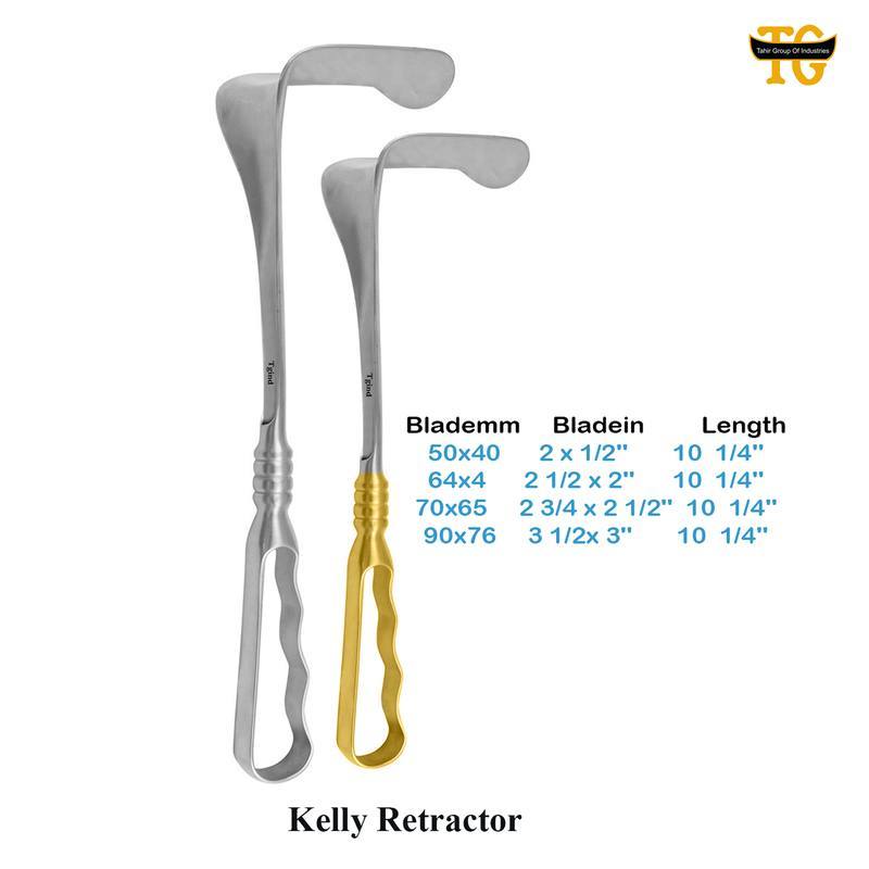 Kelly Retractor, surgical instruments, TGI's own catalog photograph