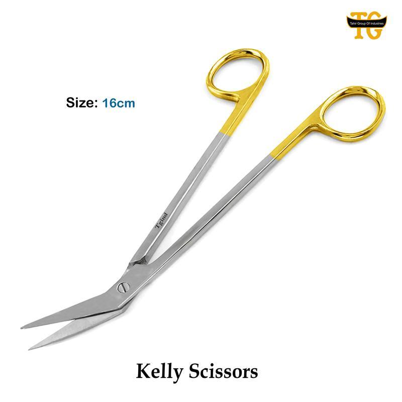 Kelly Scissors, surgical instruments, TGI's own catalog photograph
