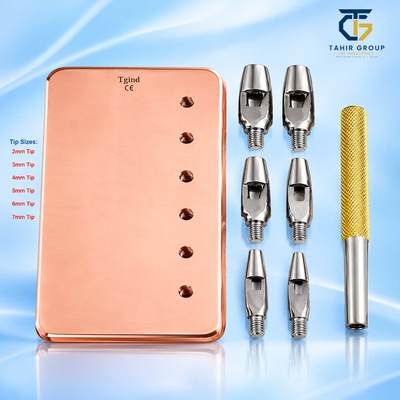 Keyes Vulvar Punch Set, gynecology instruments, TGI's own catalog photograph