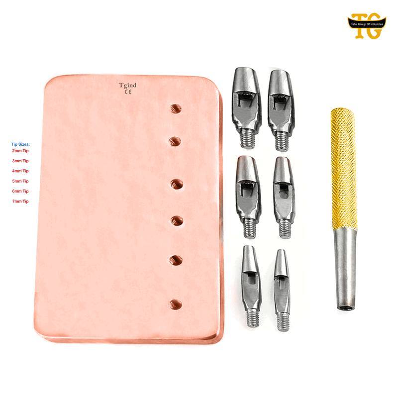Keyes Vulvar Punch Set, gynecology instruments, TGI's own catalog photograph