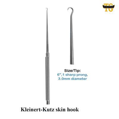 Kleinert Hook, surgical instruments, TGI's own catalog photograph