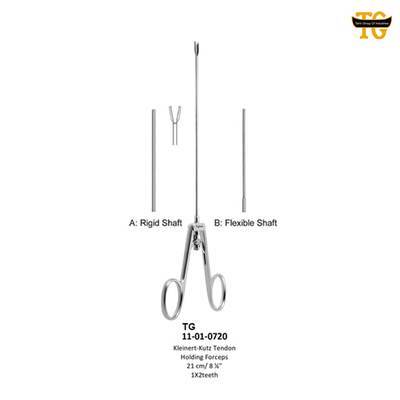Kleinert Tendon Forceps, orthopedic instruments, TGI's own catalog photograph