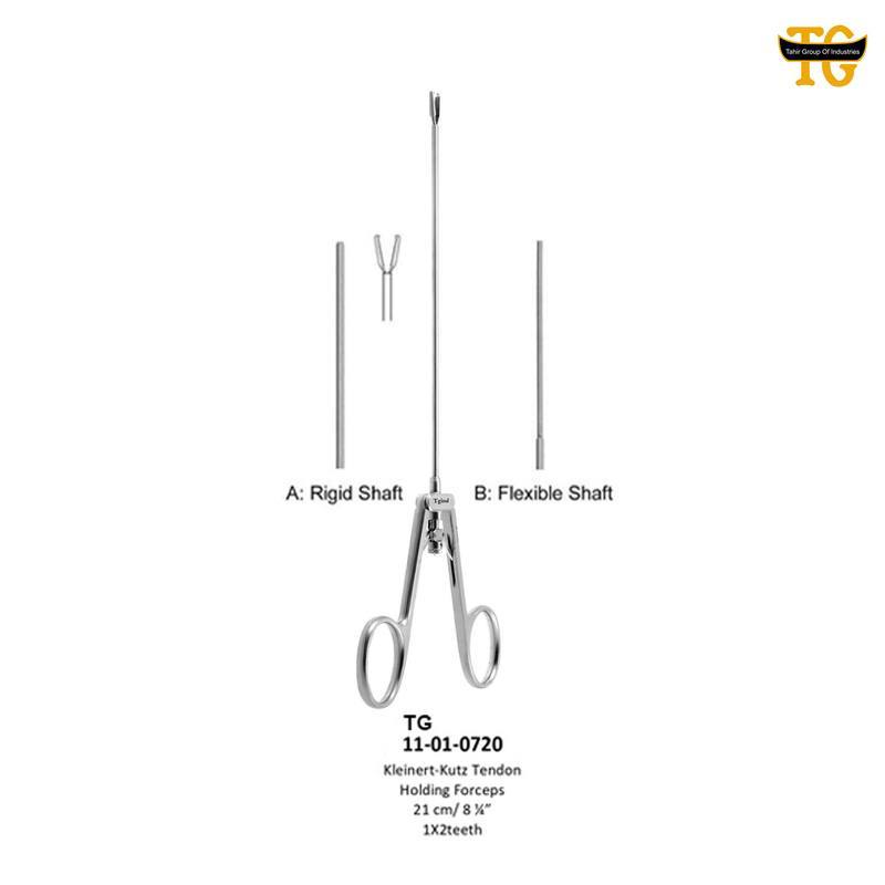 Kleinert Tendon Forceps, orthopedic instruments, TGI's own catalog photograph