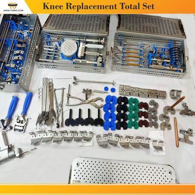 Knee Replacement Set, orthopedic instruments, TGI's own catalog photograph