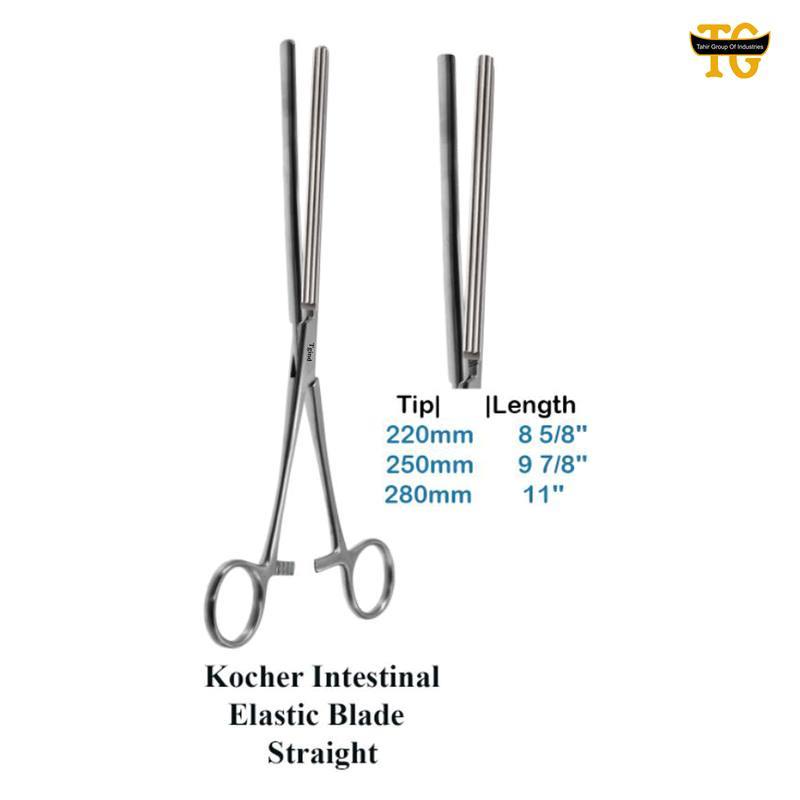 Kocher Intestinal Forceps, surgical instruments, TGI's own catalog photograph