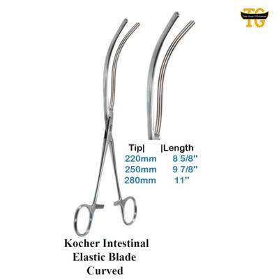 Kocher Intestinal Forceps, surgical instruments, TGI's own catalog photograph
