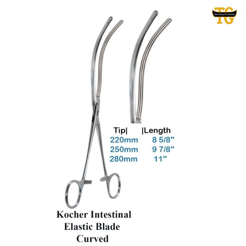 Kocher Intestinal Forceps, surgical instruments, TGI's own catalog photograph