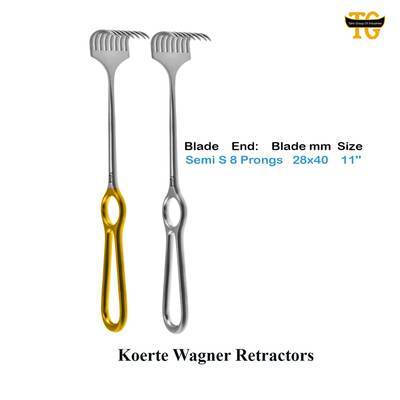 Koerte Wagner Retractors, surgical instruments, TGI's own catalog photograph