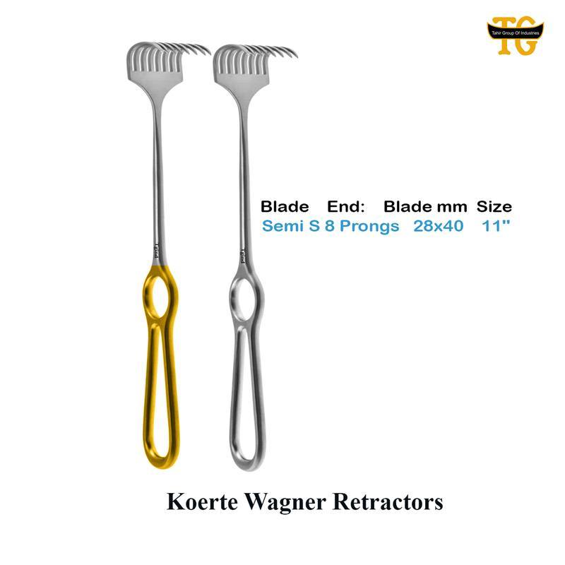 Koerte Wagner Retractors, surgical instruments, TGI's own catalog photograph