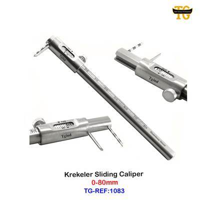 Krekeler Sliding Gauge, dental instruments, TGI's own catalog photograph