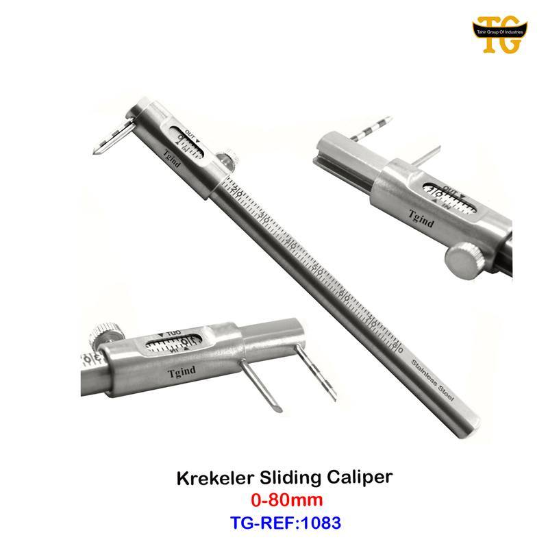 Krekeler Sliding Gauge, dental instruments, TGI's own catalog photograph