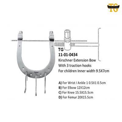 Krischner Extension Bow, orthopedic instruments, TGI's own catalog photograph