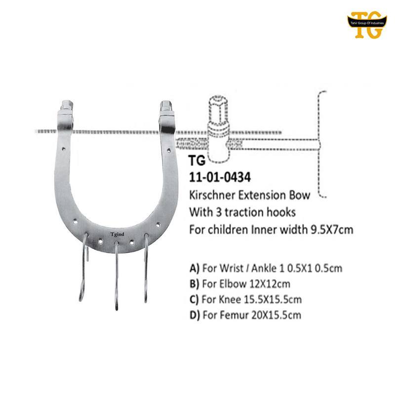 Krischner Extension Bow, orthopedic instruments, TGI's own catalog photograph