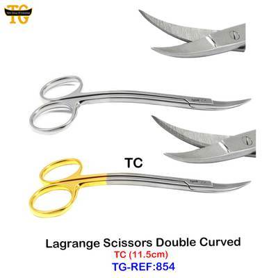 Lagrange Scissors, dental instruments, TGI's own catalog photograph