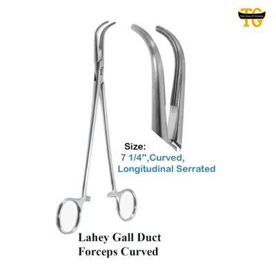 Lahey Gall Duct Forceps, surgical instruments, TGI's own catalog photograph