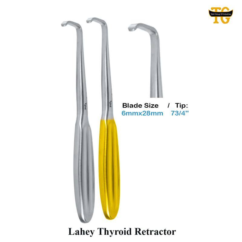 Lahey Thyroid Retractor, surgical instruments, TGI's own catalog photograph