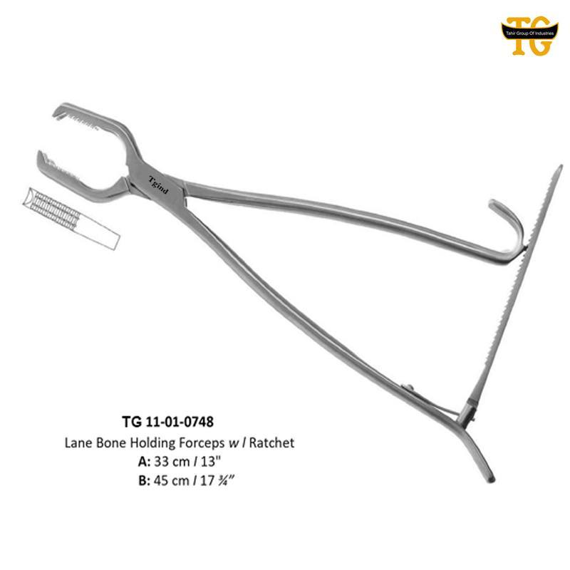 Lane Bone Holding Forceps, orthopedic instruments, TGI's own catalog photograph