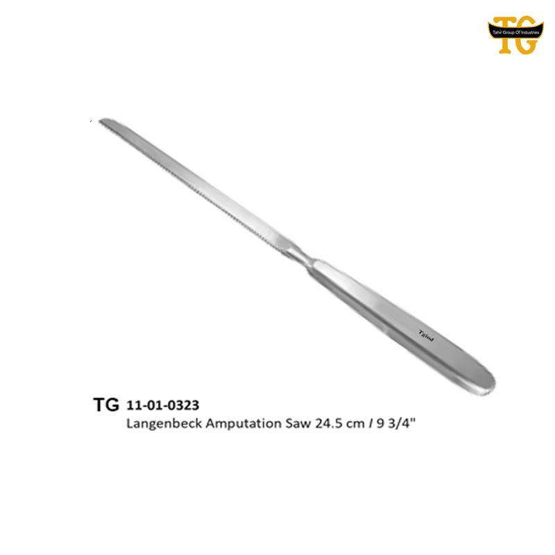 Langenback Amputation Saw, orthopedic instruments, TGI's own catalog photograph