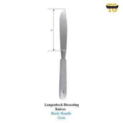 Langenbeck Dissecting Knives, surgical instruments, TGI's own catalog photograph