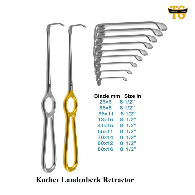 Kocher Landenbeck Retractor, surgical instruments, TGI's own catalog photograph
