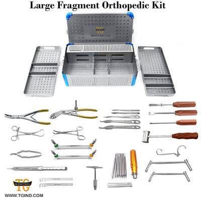 Large Fragment Orthopedic Set, orthopedic instruments, TGI's own catalog photograph