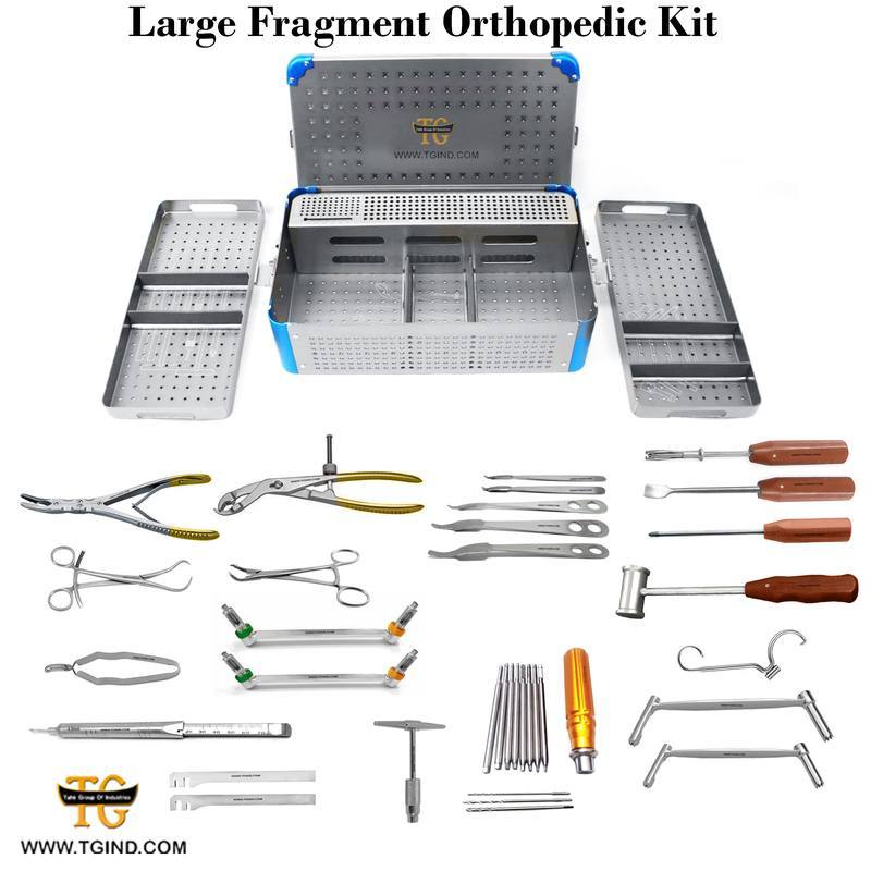 Large Fragment Orthopedic Set, orthopedic instruments, TGI's own catalog photograph